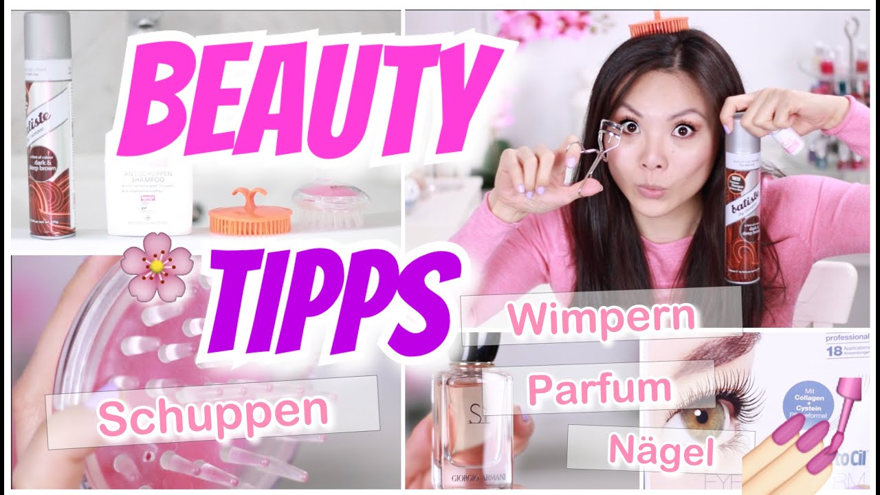 BEAUTY HACKS / TIPPS für geschwungene Wimpern, Schuppen bekämpfen, Nägelkauen, Parfum | Mamiseelen