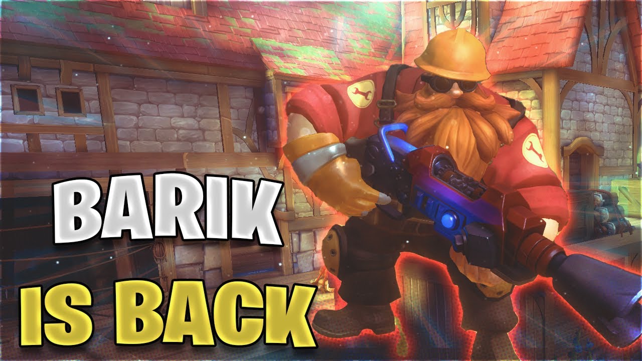 Можно ли еще играть за Барика? | Геймплей Paladins с Бариком
