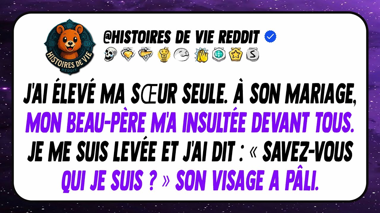 au mariage de ma soeur son beau pere ma ignore jusqua ce que je me preseAu mariage de ma sœur...