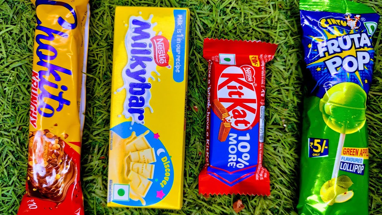 Milkybar kitkat lolipop chokito/ ASMR most popular candy 🍭