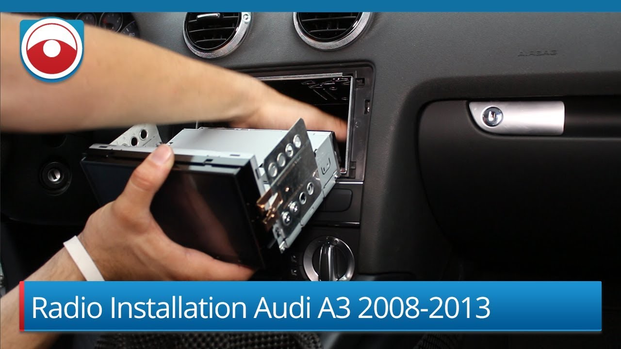 Установка магнитолы Audi A3 2008-2013