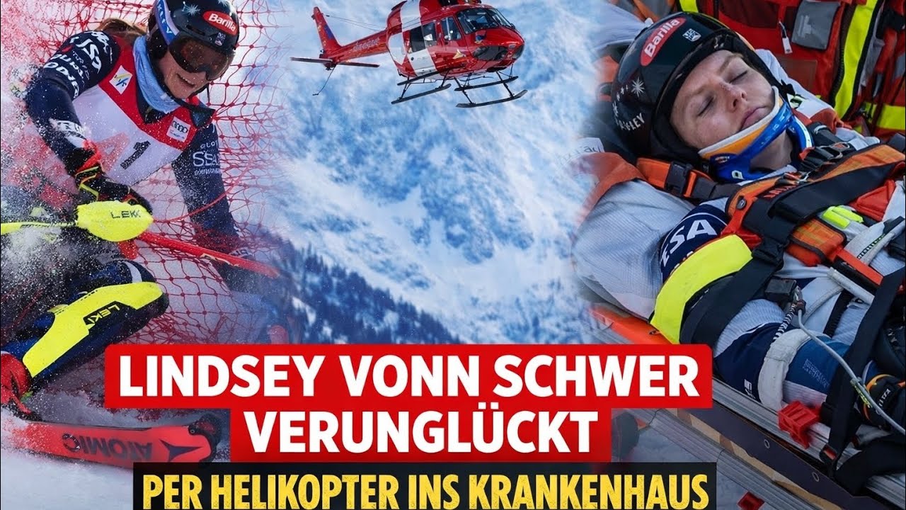 Schock vor Olympia! Lindsey Vonn stürzt schwer – per Helikopter ins Krankenhaus