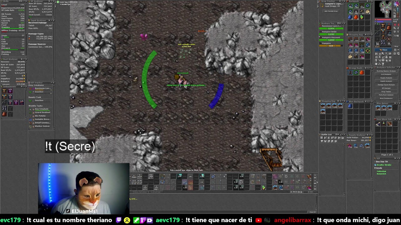 🔴EN VIVO: PALADIN ROAD TO 150  | #tibia #hunt #RP