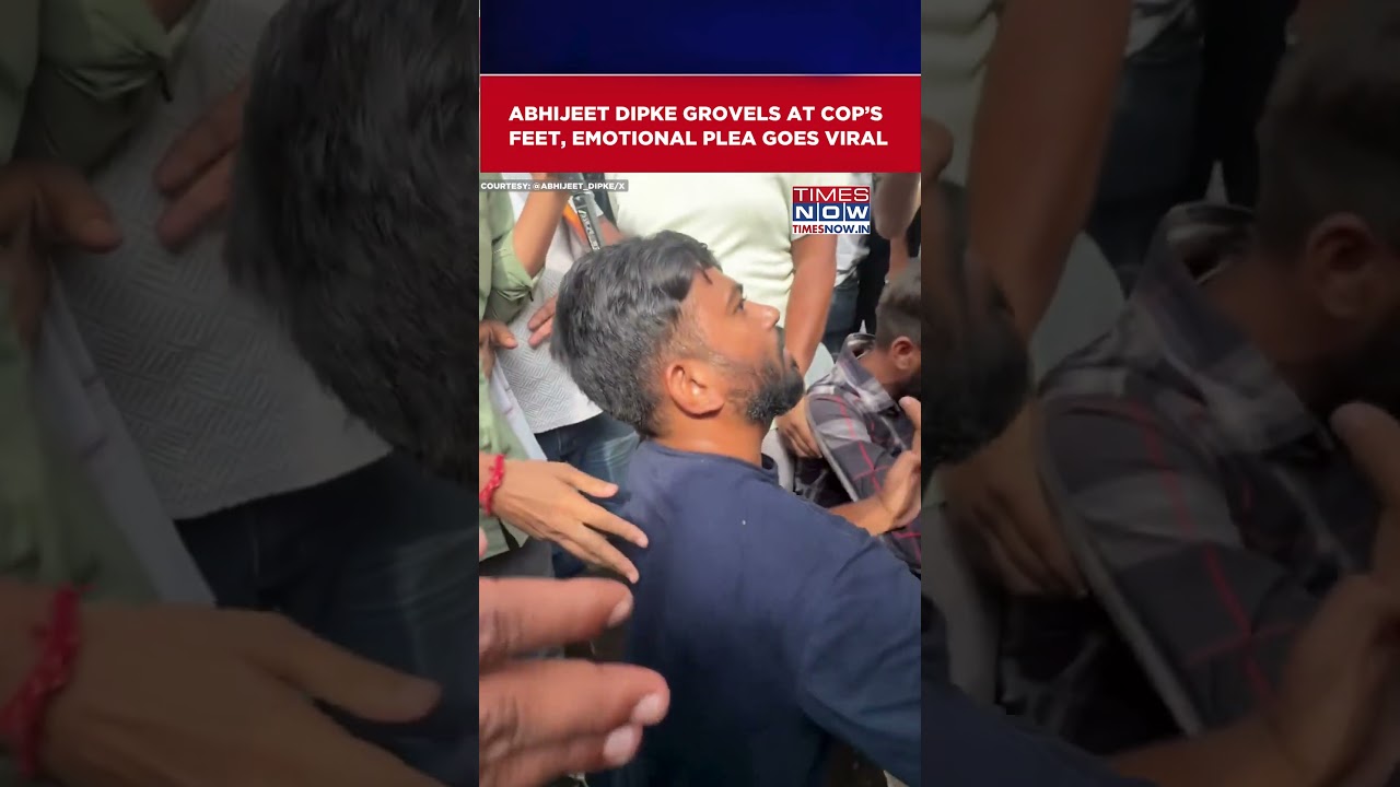 CJP PROTEST: Abhijeet Dipke&rsquo;s Emotional Plea To Cop Caught On Camera | Video #viral #shorts