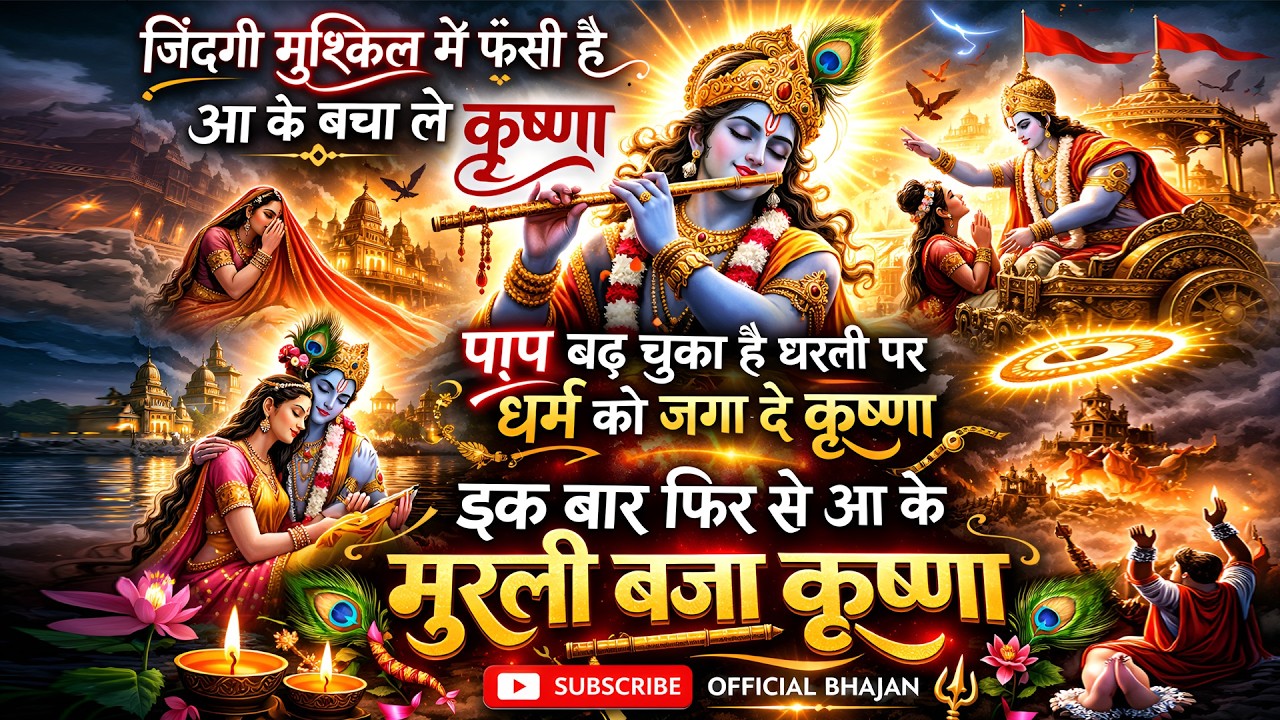 ज़िंदगी मुश्किल में फँसी है 😢 आ के बचा ले कृष्णा | Superhit Krishna Bhajan 2026 Bhakti Sagar ||