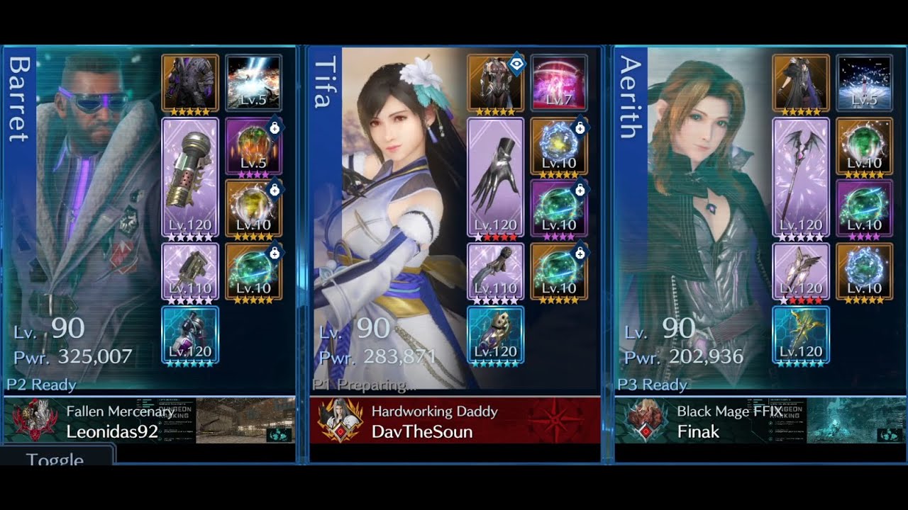 [FF7 Ever Crisis]: Bahamut Ex3 Coop (Tifa dps ob6)