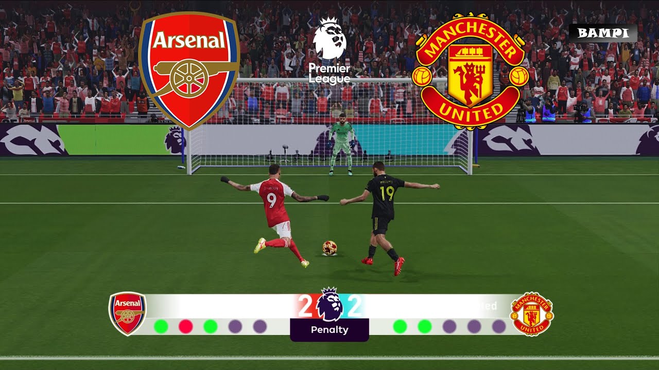 Arsenal vs Manchester United - Penalty Shootout / Premier League 2026 / PES 21 Gameplay
