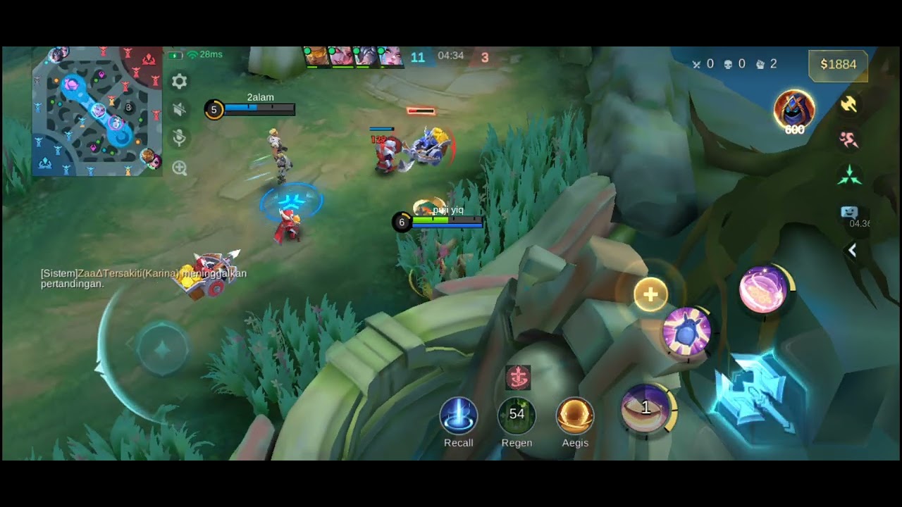 NANA,KARINA,ALPHA,BRUNO,DYRROTH VS COMPUTER KITA MENANG 