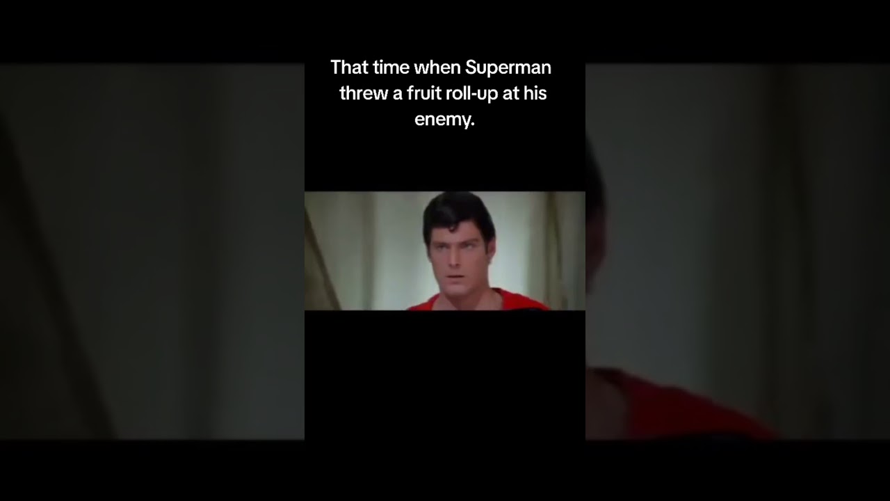 Superman 2 Fruit roll-up attack #superman #superman2 #dc #dccomics #dcmemes #fruitrollup