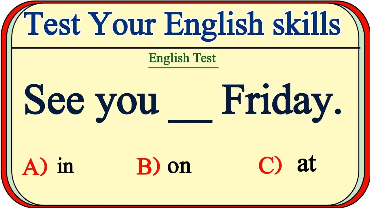 English Grammar Quiz| Test Your English Skills & Improve English 
