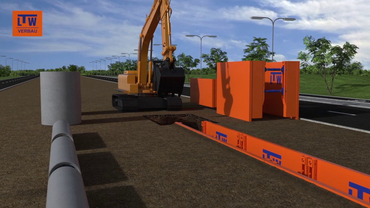 Installation Trench Box / Verbaubox VB 100