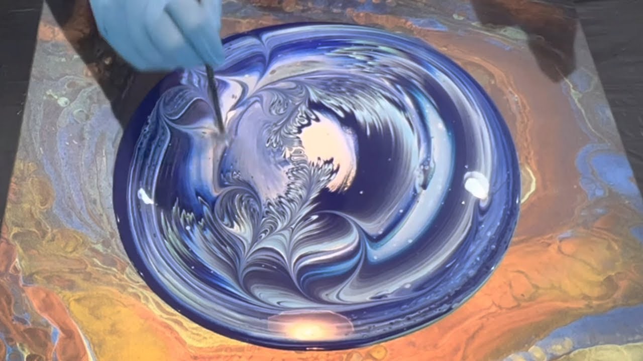 SUBTLE WHISPERS - Acrylic Wrecked Straight Pour - Fluid Art By Sarah Mack