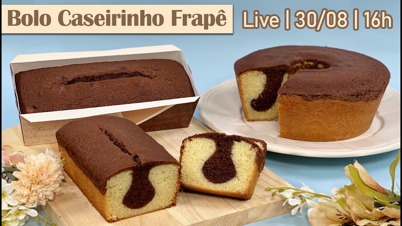 🔴 LIVE - BOLO CASEIRINHO FRAPÊ - CHEF SILVIA NICOLAU