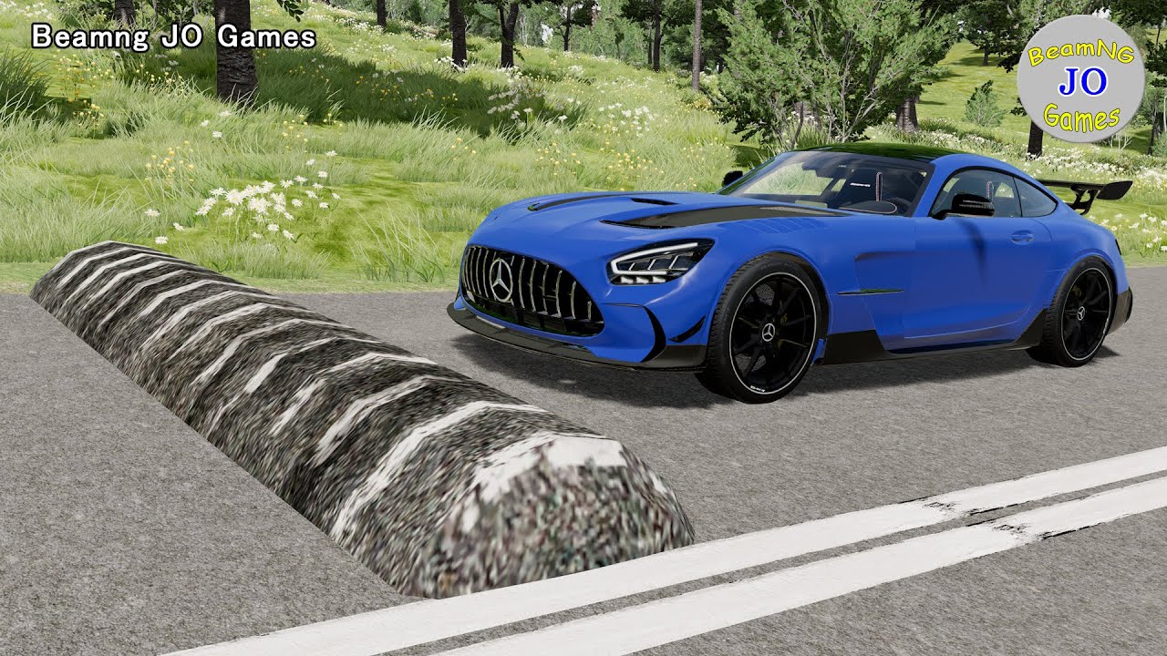 Cars vs Massive Speed Bumps #55 – BeamNG JO Games
