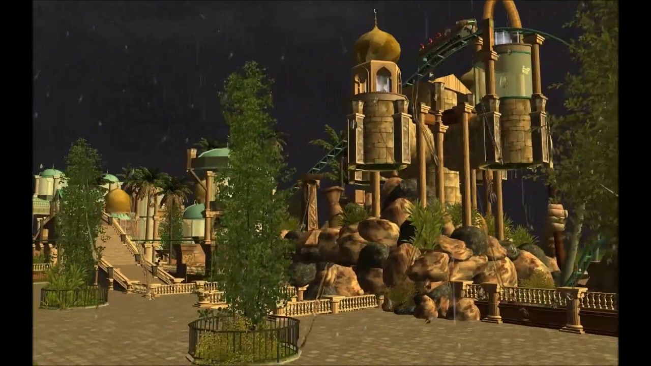 RCT3 ~ Aquamarine ~ An Intamin Aquatrax (Entry to CCC4)