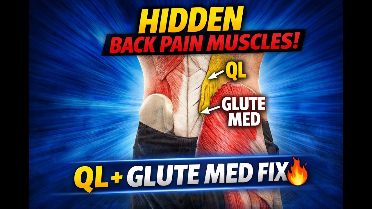 Hidden Cause of Low Back Pain? Glute Med + QL Release That Actually Works 🔥