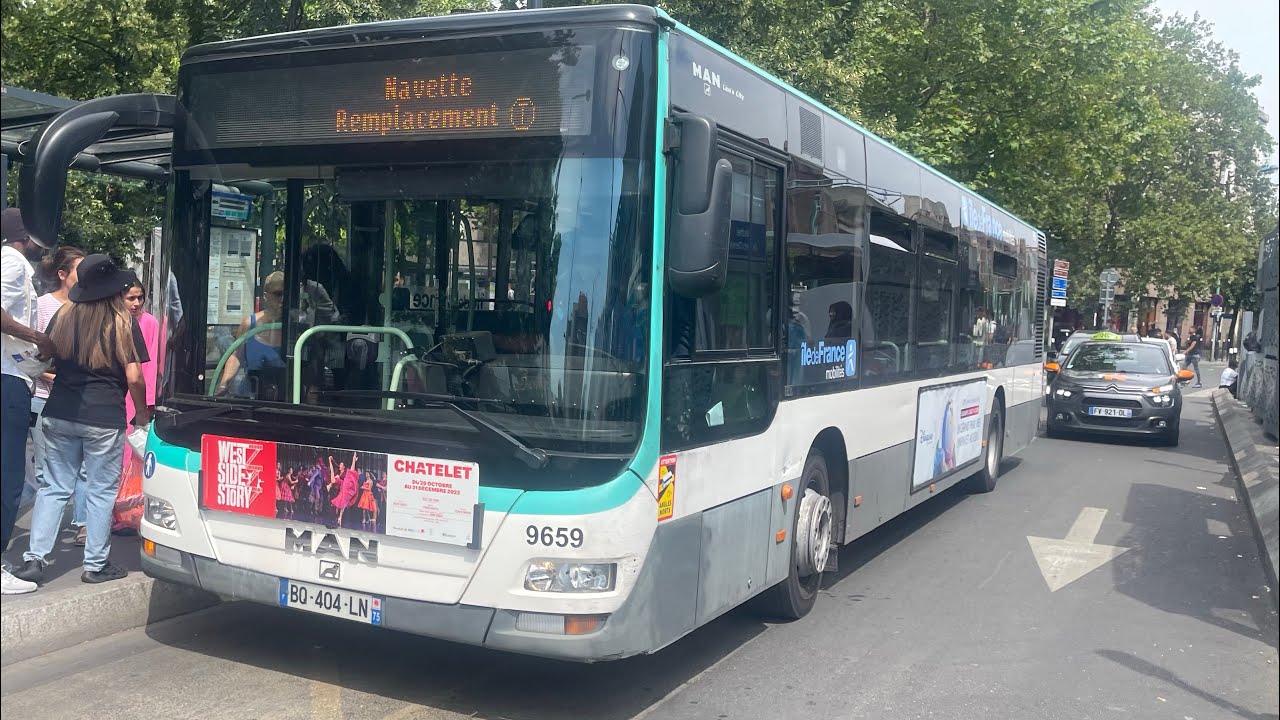 Trajet de Maché de St-Denis à Garges-Sarcelles sur le bus de remplacement du tramway T5