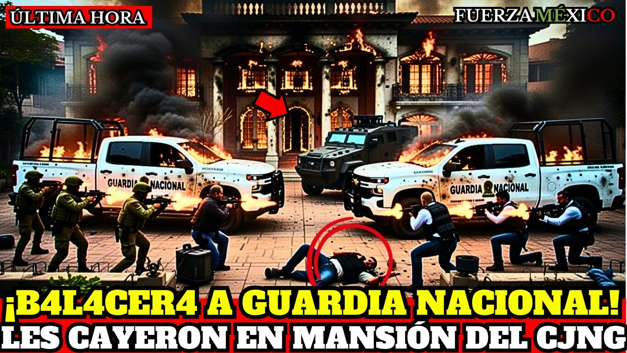 ¡GUARDIA NACIONAL REVIENTA al CJNG! CATEAN MANSIÓN en JALISCO tras FUERTE BALACERA