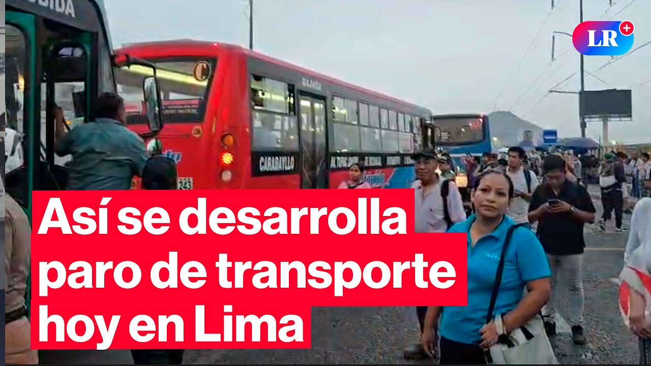 🔴 PARO DE TRANSPORTE HOY: así se desarrolla en Lima | #EnVivoLR