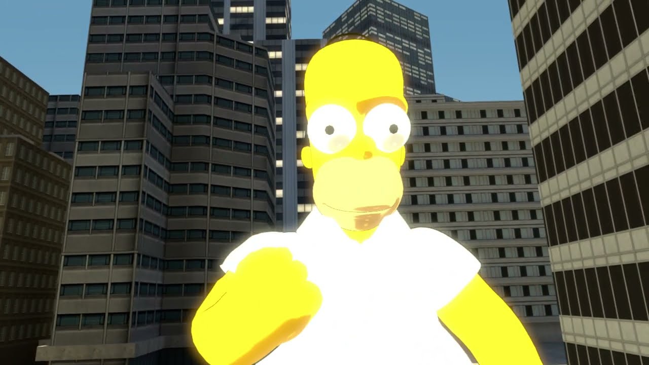 Peter Griffin vs Homer Simpson.invincible fight pt.1