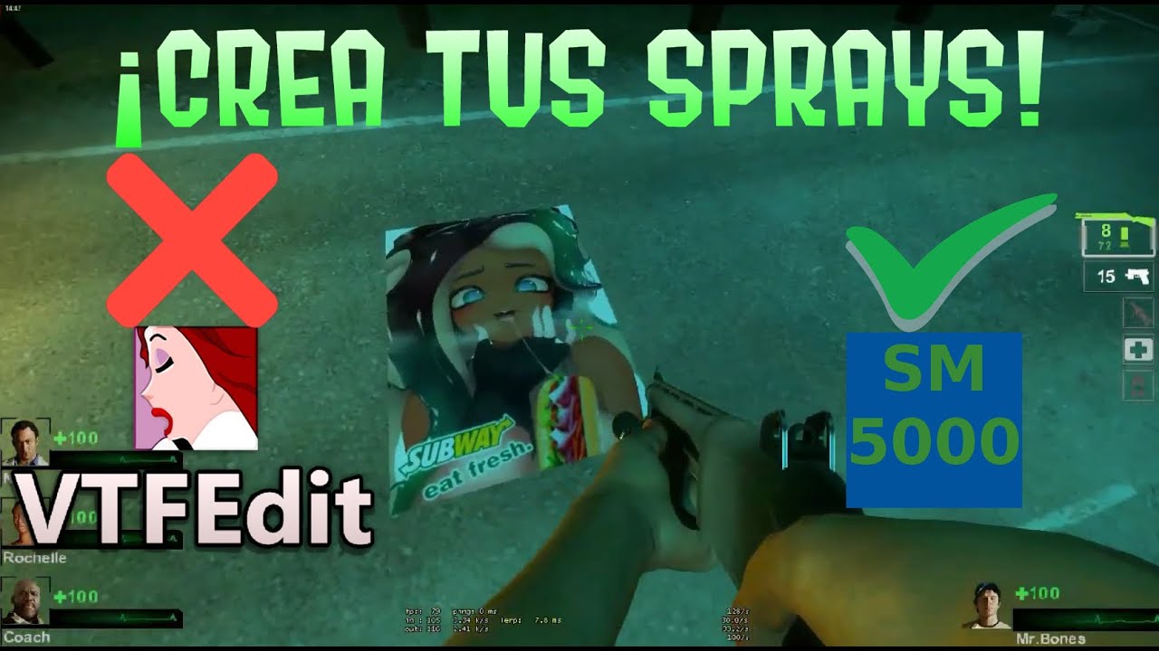 COMO HACER SPRAYS PARA LEFT 4 DEAD 2 EN 2 MINUTOS | ¡Spray animado para L4D2 y TF2 sin VTFEdit!