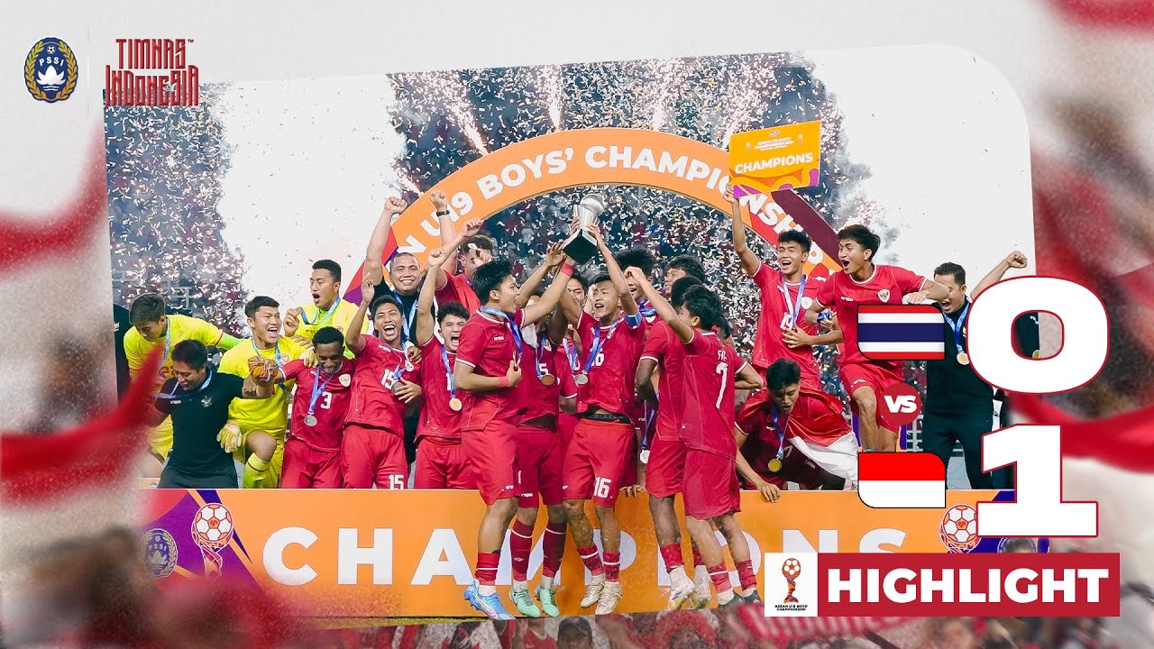 Highlights Indonesia vs Thailand | ASEAN U-19 Boys' Championship 2024