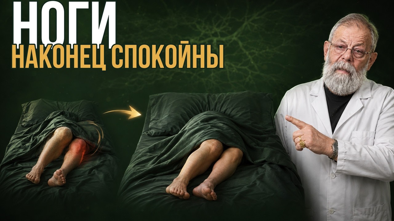 Синдром беспокойных ног? Болят и тянут ноги? Помощь за 1 минуту