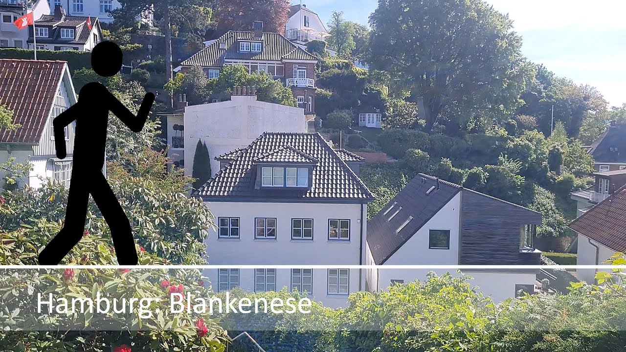 Der Geher in Hamburg: Blankenese