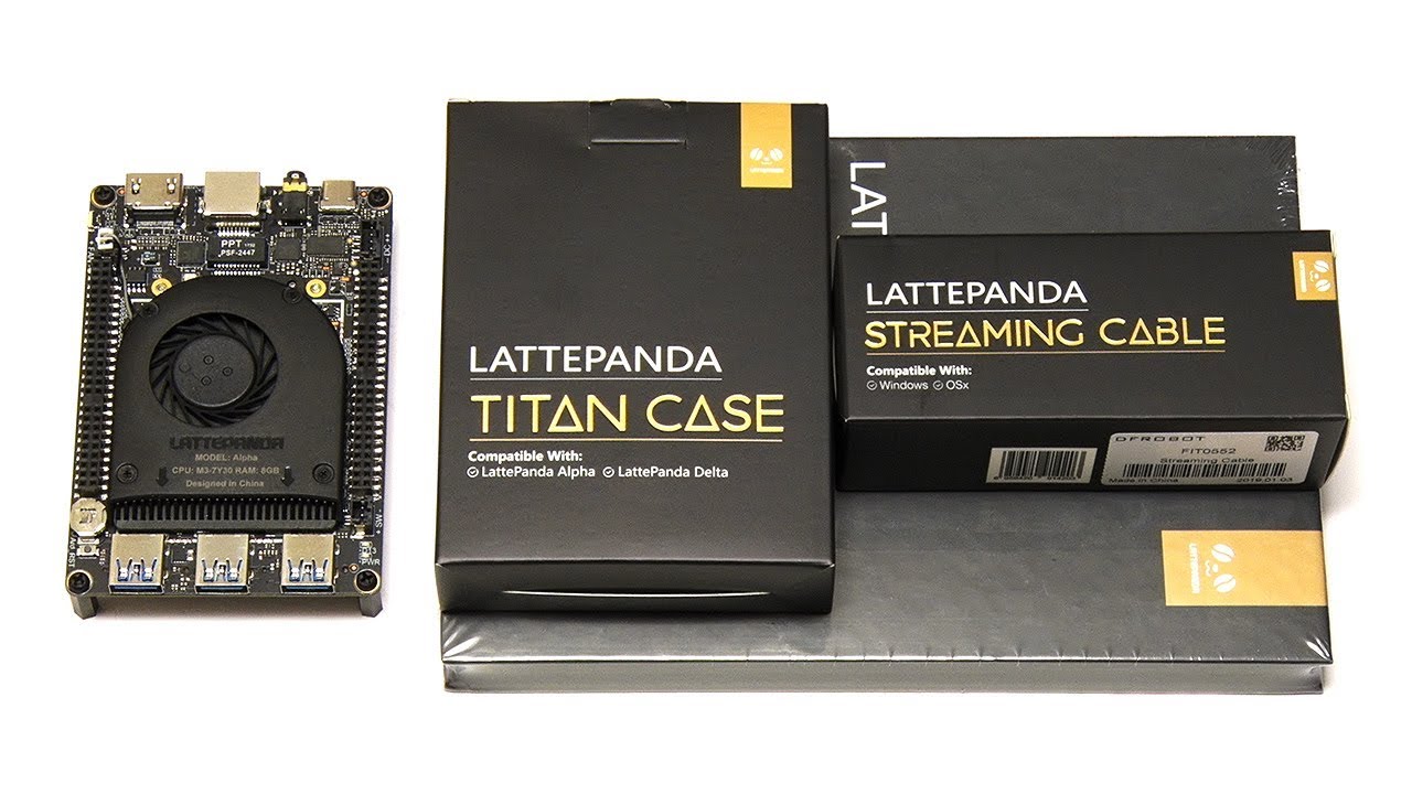 LattePanda Alpha: Screen, Case & Streaming Cable