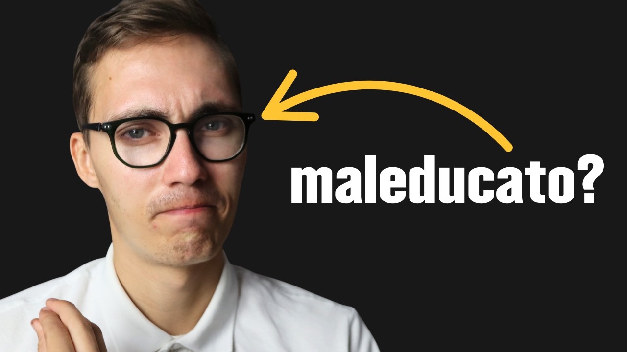 Quanto sei MALEDUCATO in italiano? TEST