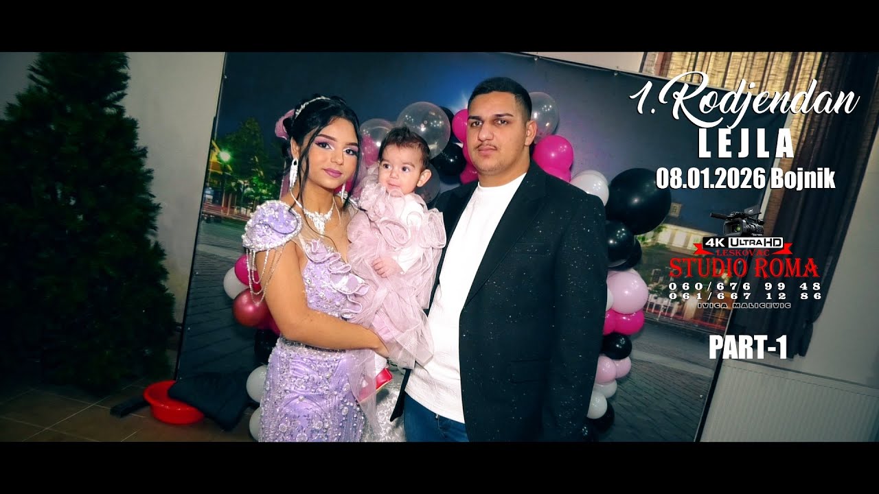 1.RODJENDAN // LEJLA // 08.01.2026 BOJNIK PART1 STUDIO ROMA IVICA 4K LESKOVAC