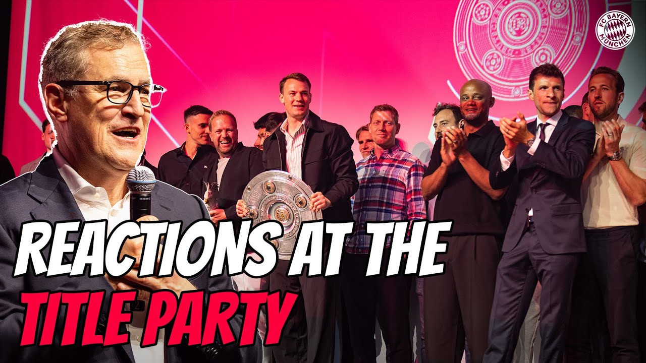 Kimmich, Neuer, Kompany | The reactions at FC Bayern's title celebrations