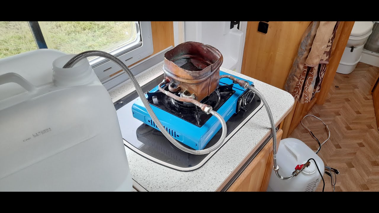 Calentador de agua Casero para campers y autocaravanas