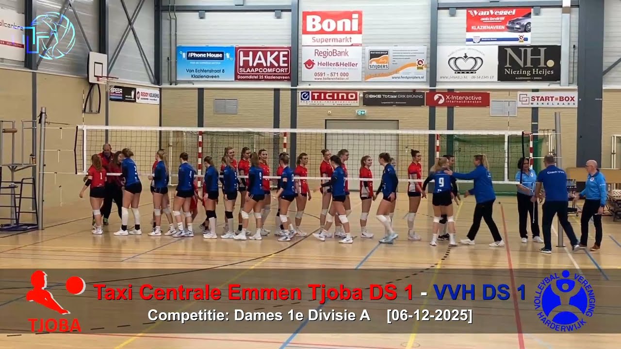 Volleybal Dames 1e Divisie A: Taxi Centrale Emmen Tjoba D1 - VVH D1 [06-12-2025]
