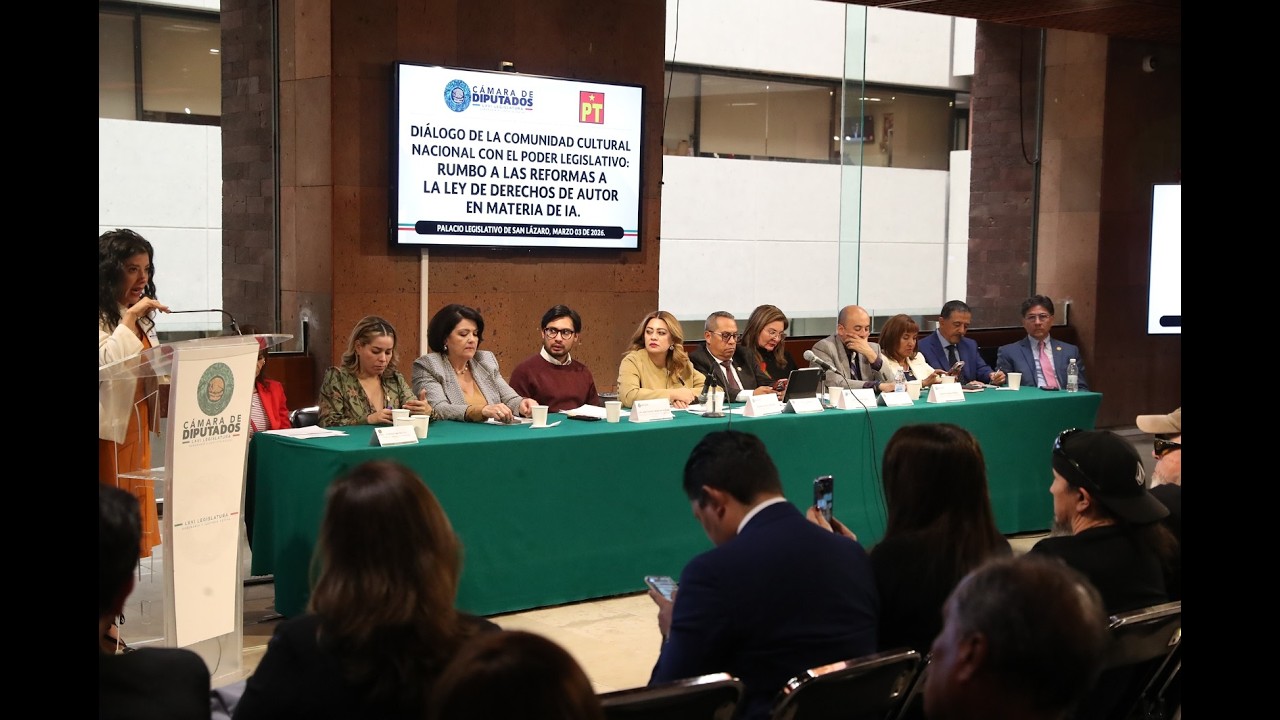 EN VIVO / Diálogo rumbo a las reformas a la Ley de Derechos de Autor en materia de IA