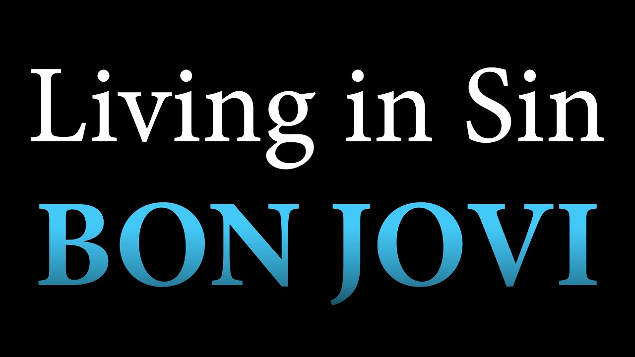 Living in sin KARAOKE - Bon Jovi