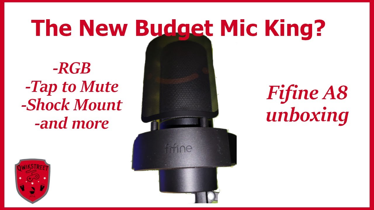 The latest budget mic winner? Fifine A8 Qwik Review
