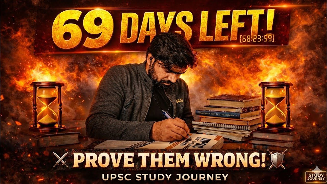 Last Day 69 | UPSC 2026 Live Study | Evening 7:30 PM Session | UPSC SSC PCS Preparation #upsc #live