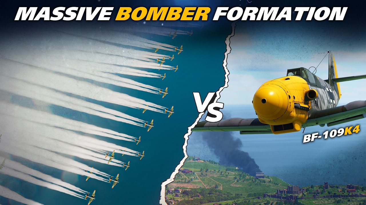 Bf-109k4 Vs Massive B-17 Flying Fortress + P-47 Escort | Digital Combat Simulator | DCS | WWII |