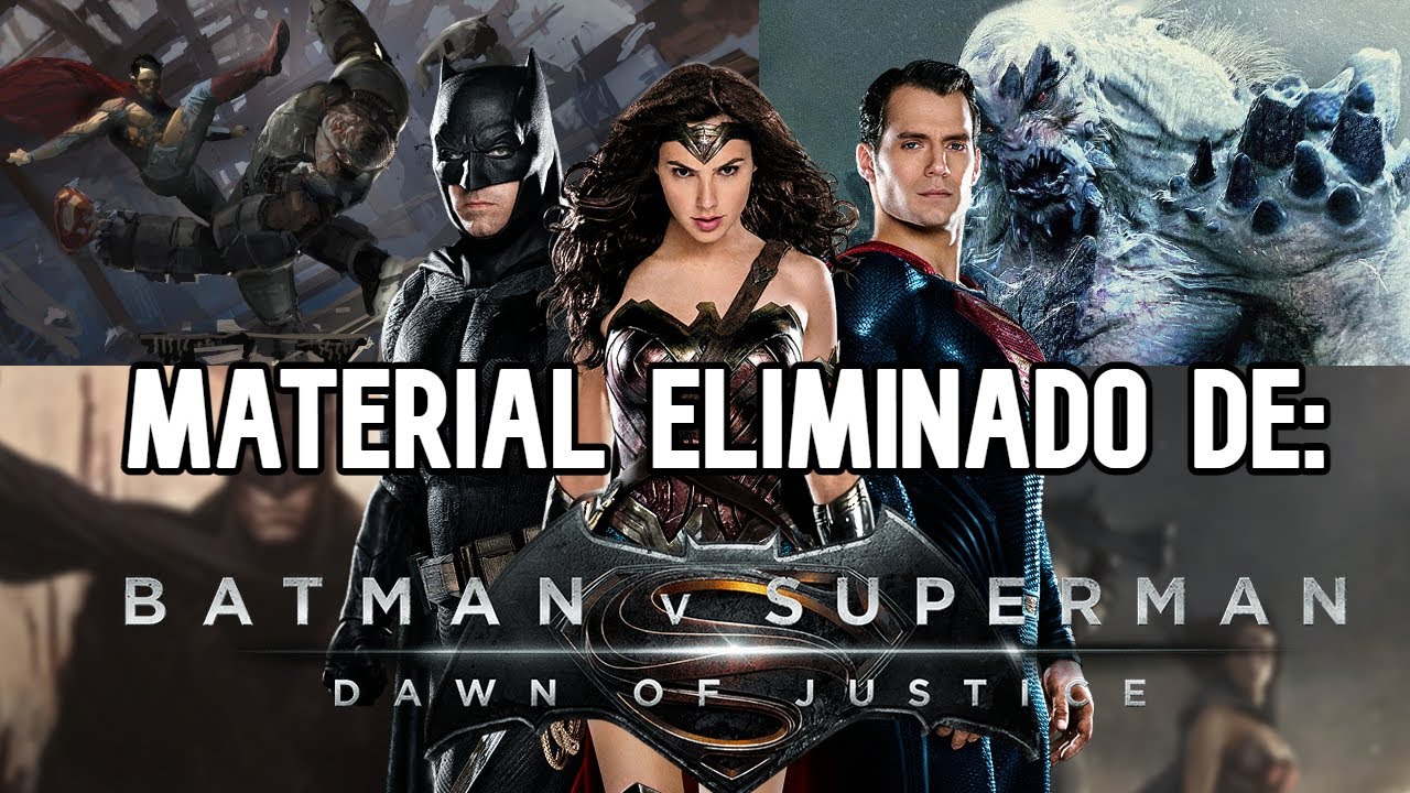 El CURIOSO Material Eliminado De Batman v Superman