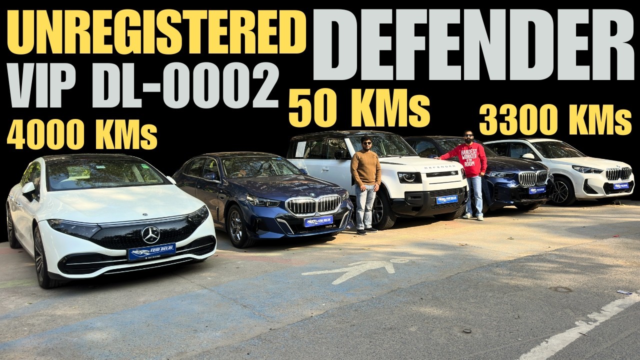 UNREGISTERED 50 KMs DEFENDER 🔥| VIP NO 0002😱 BMW X5, X1, 530LI Msport, MERCEDES EQS580 at Half Price