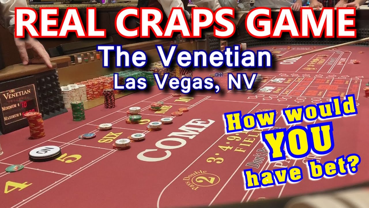 A TYPICAL CRAPS GAME - Live Craps Game #37 - The Venetian Casino, Las Vegas, NV - Inside the Casino