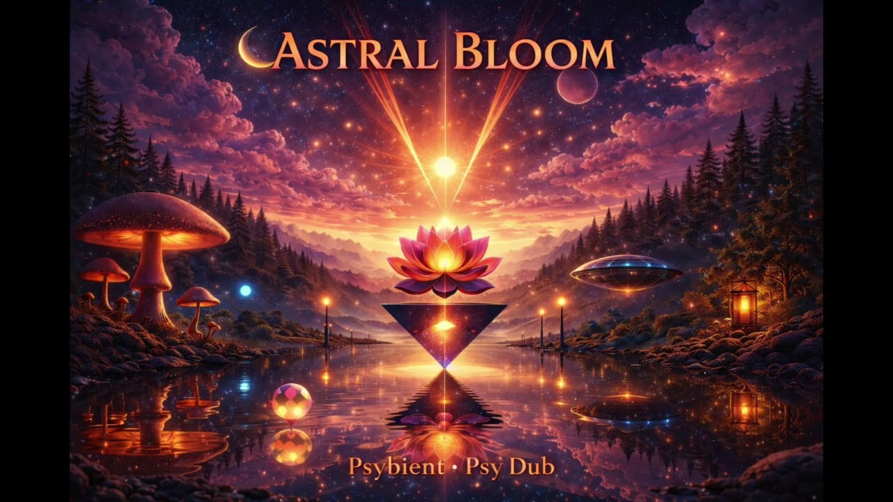 Astral Bloom - Psybient Meditation & Dub Chill | 1 Hour Relax • Focus • Meditate | mushroom playlist