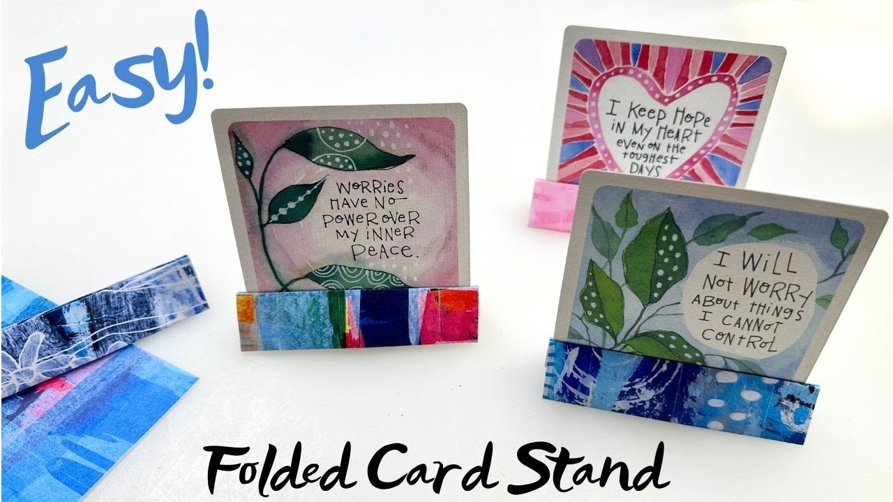 DIY Paper Card Stand - Simple 1-Minute Craft