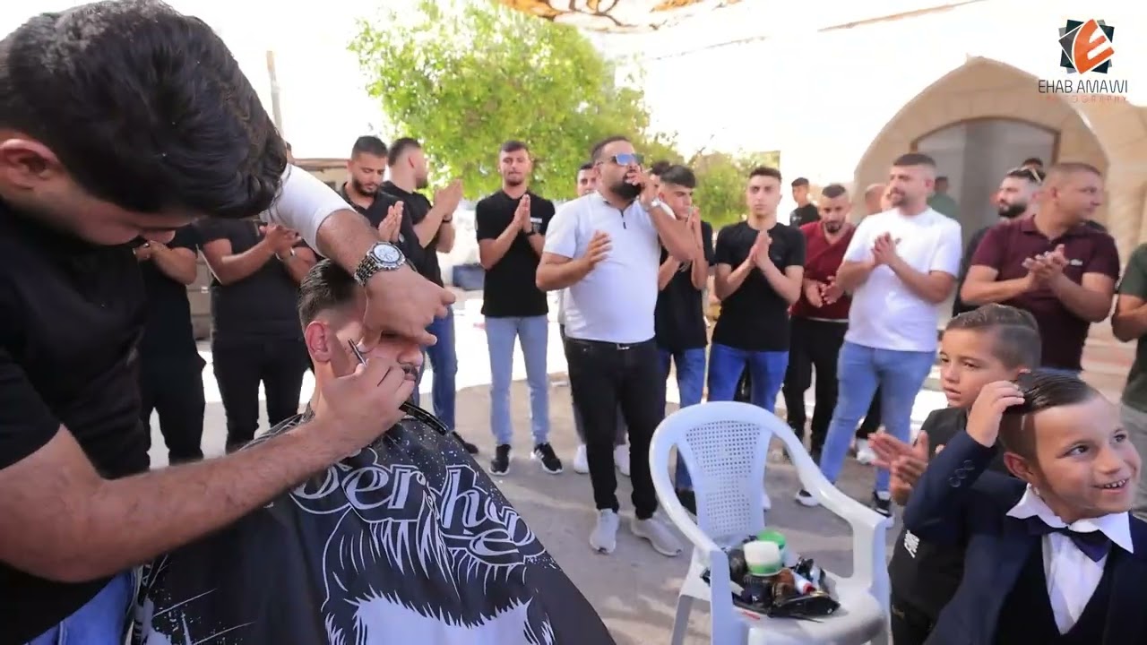 حلاقة عريس الفنان احمد العامرالعريس مصعب ابو عليان - طوباس 2022