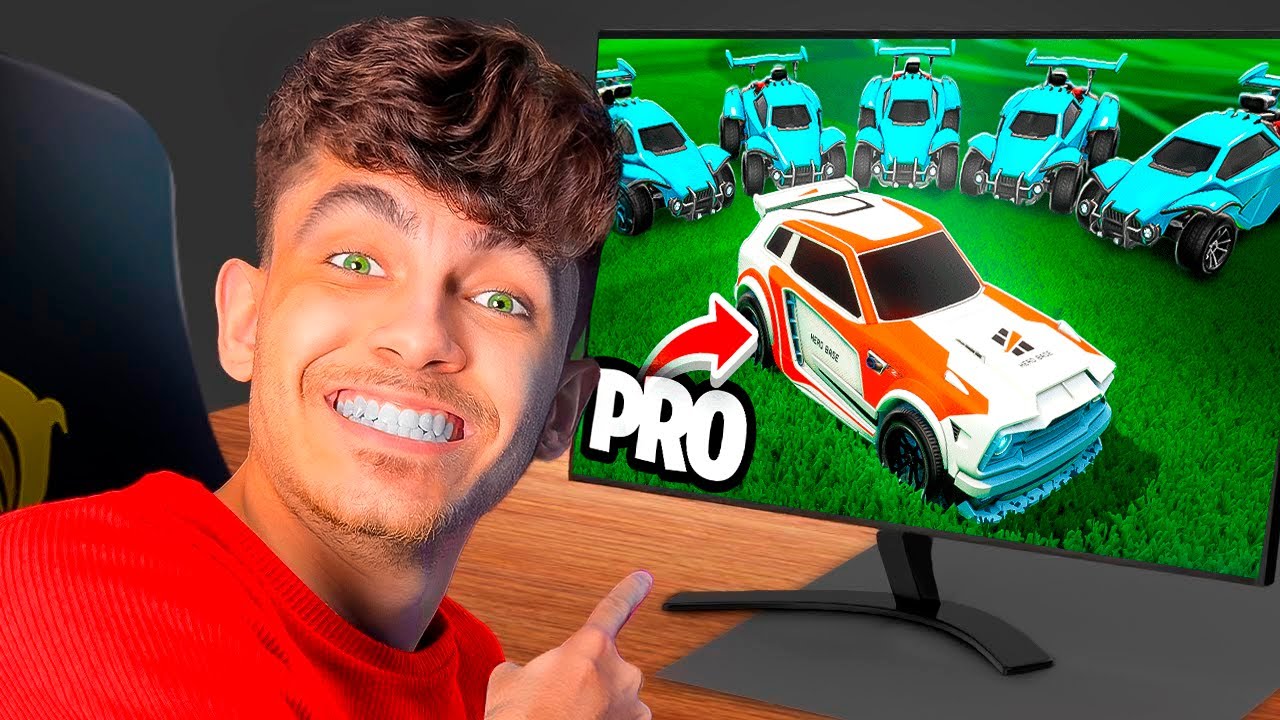 UM PRO PLAYER ME AJUDOU A SUBIR DE NÍVEL NO ROCKET LEAGUE!  😱🚀⚽