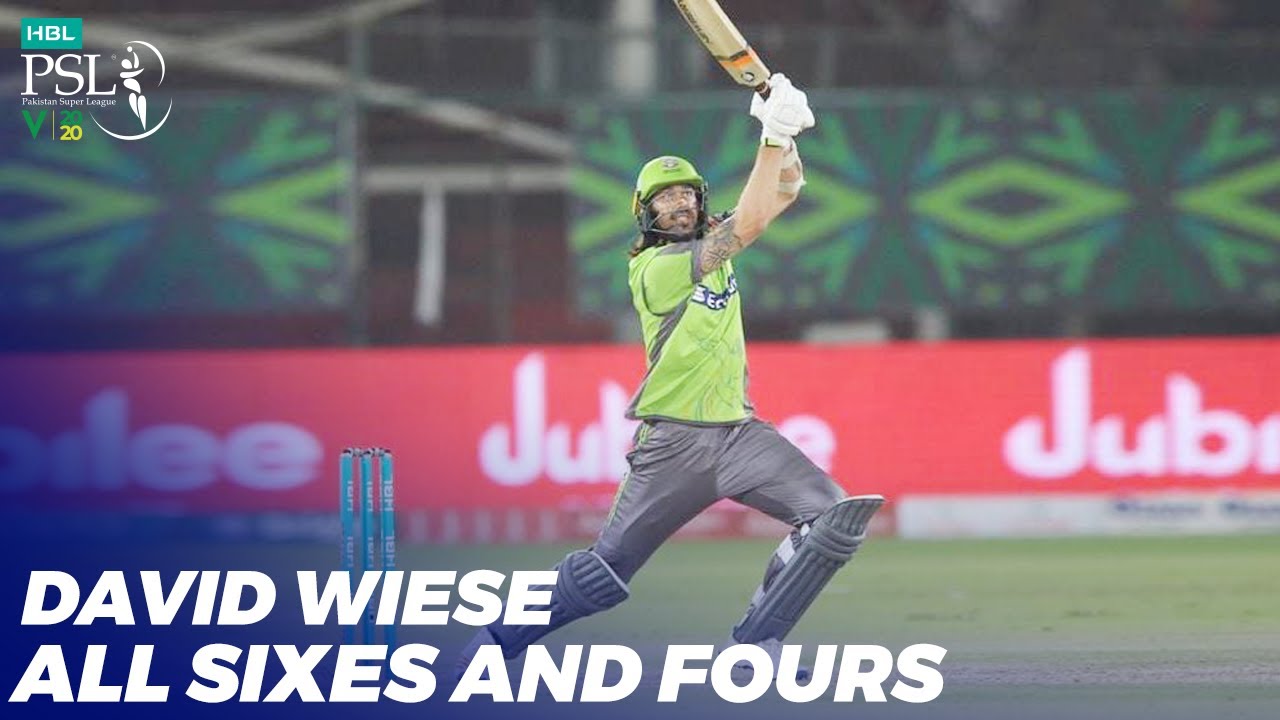 David Wiese All Sixes And Four | HBL PSL 2020 | MB2T