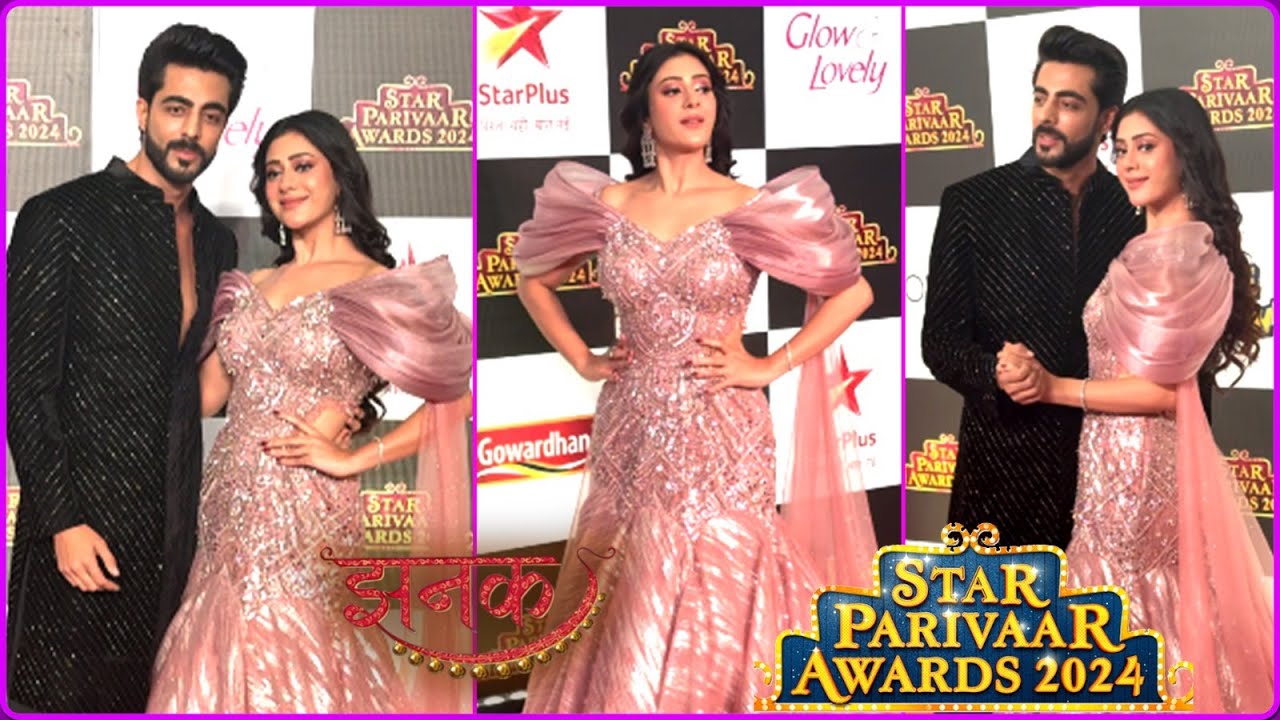 Hiba Nawab aka Jhanak & Krushal Ahuja aka Anirudh At Star Parivaar Awards 2024 | Jhanak