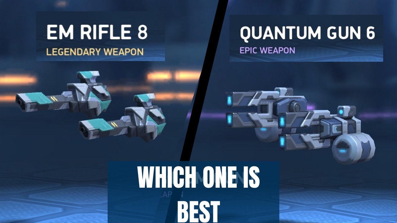 QUANTUM GUN 6 VS EM RIFLE 8 | WHICH ONE IS BEST | MECH ARENA BATTLES #mecharena #gameplay #gaming
