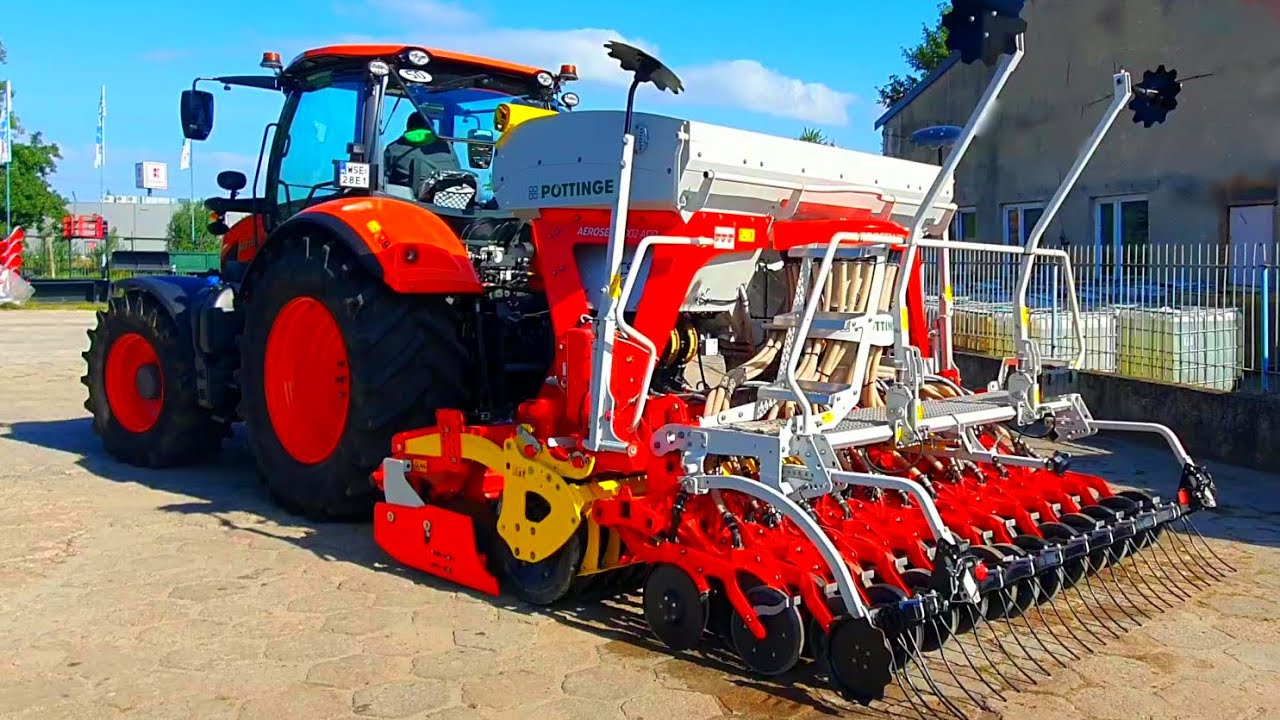 P&Ouml;TTINGER siewnik AEROSEM | KUBOTA M7 | ROLMECH